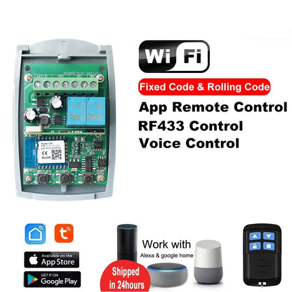 Receptor Wifi Universal 2 Canales Tuya